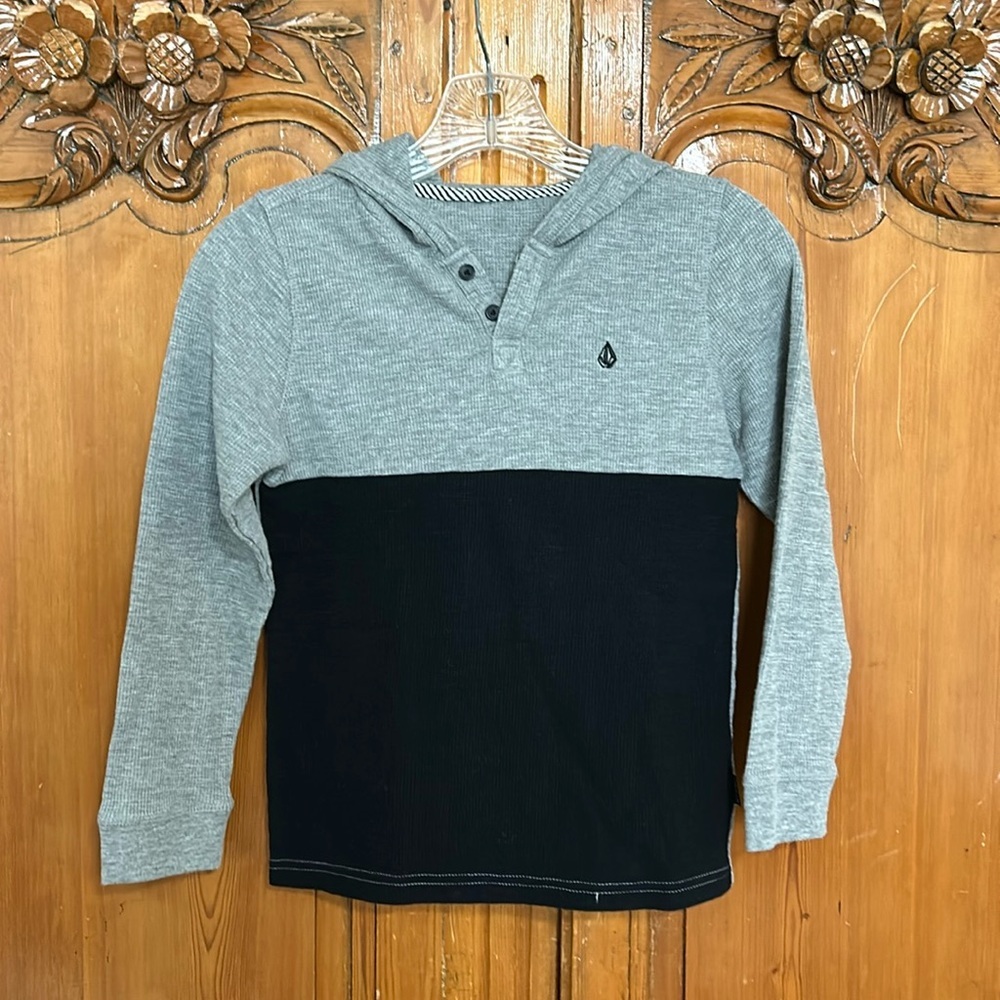 Volcom Boys Pullover Thermal Hoodie Sweatshirt